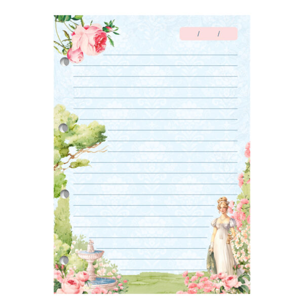 refil_folha_fichario_caderno_pautado_vintage_floral_rosa_mulher_lady_