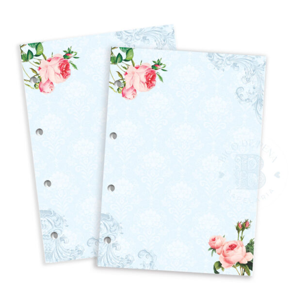 refil_folha_fichario_caderno_pautado_vintage_floral_sempautA4_album_scrapbook_colagens
